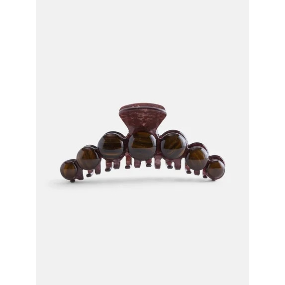 Scenario Women's Cat Eye Hair Claw Clip, Brown | Walmart (US)