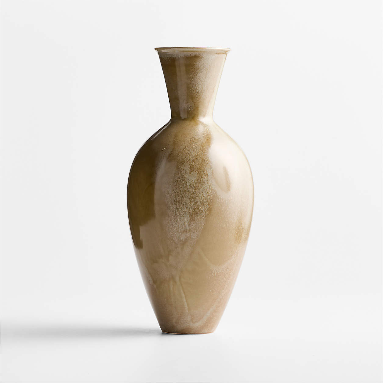 Rochester Medium Mushroom Ceramic Vase 15 | Crate & Barrel