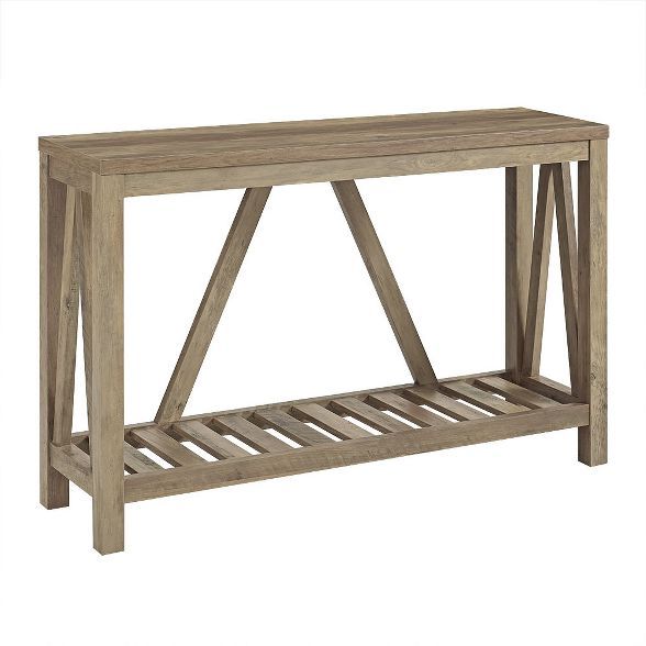 A Frame Rustic Entry Console Table - Saracina Home | Target