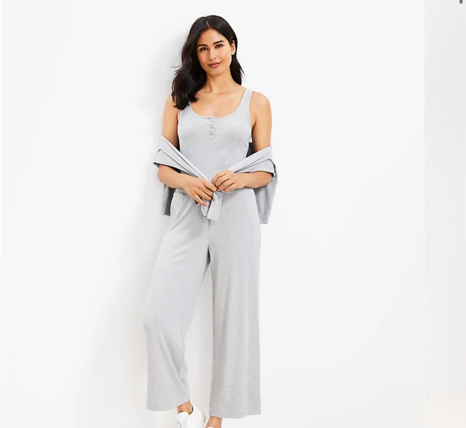 Lou & grey ribbed wide leg pants