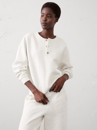 Weekender Henley Sweatshirt | Banana Republic Factory