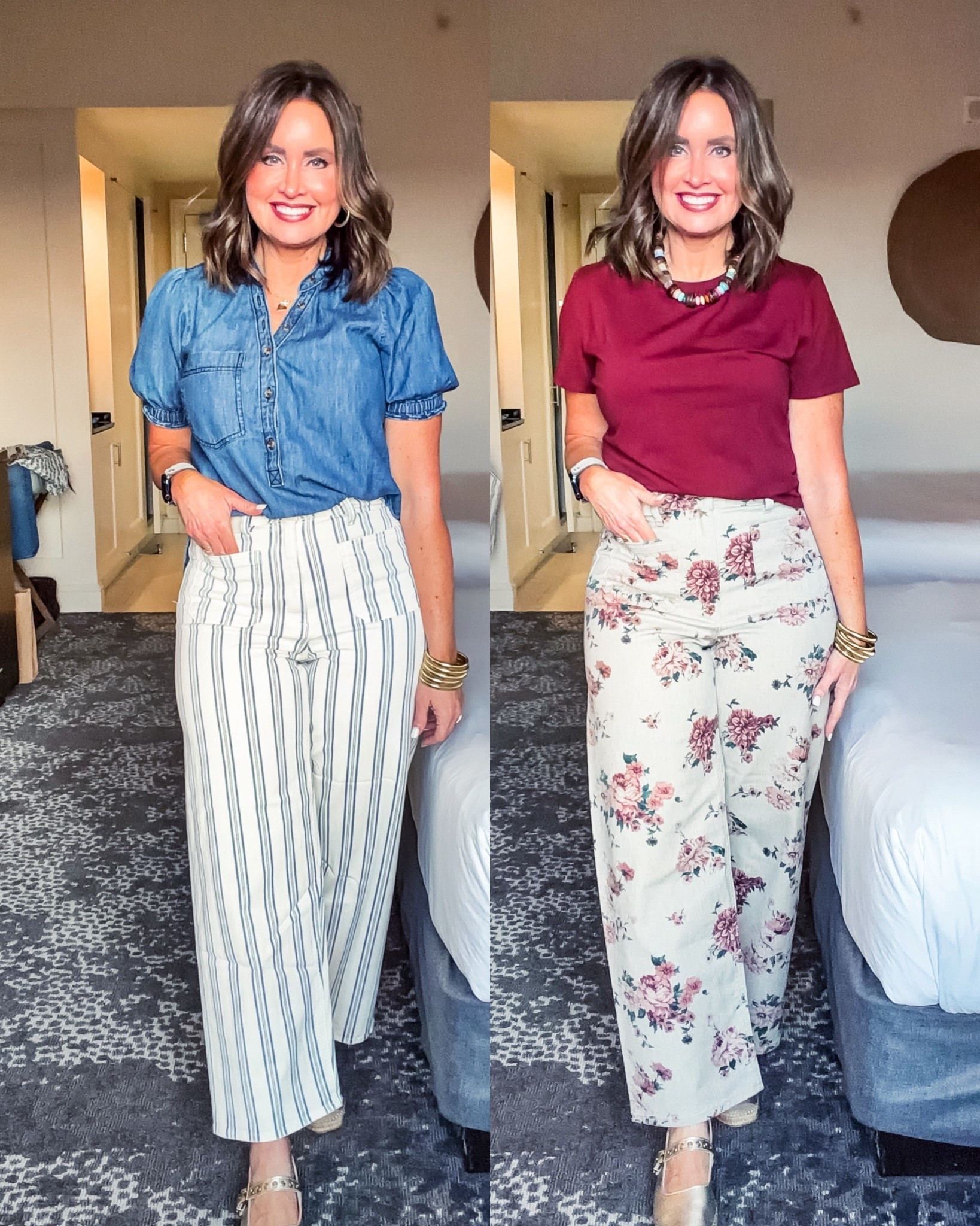 Viral $35 jeans from target 
Size up if in between sizes 

Use code LAURA on my jewelry 

#LTKWorkwear #LTKOver40 #LTKootd