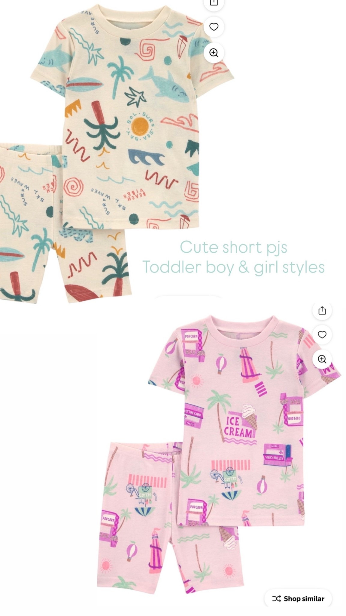 Carters Pjs for toddler boy & girl 

#LTKKids #LTKTravel #LTKSeasonal
