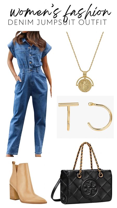 Denim Jumpsuit Outfit Idea 

#LTKsalealert #LTKstyletip #LTKfindsunder100