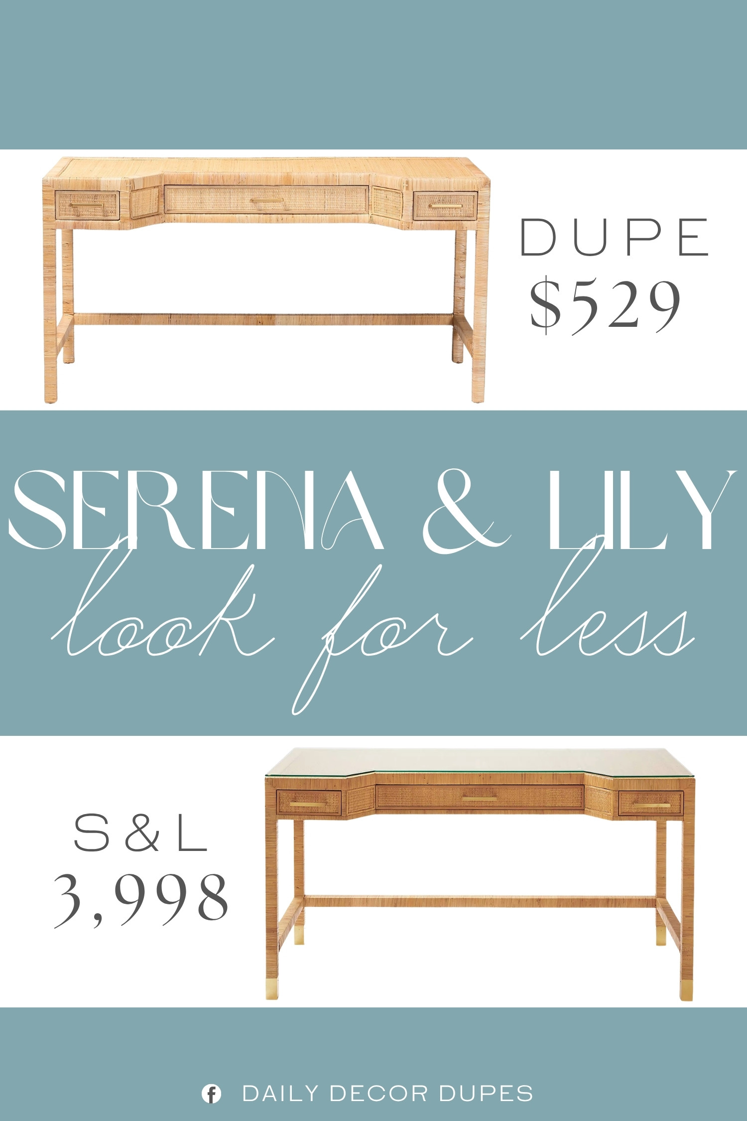 A workspace can be practical and still feel beautifully styled. 🤍 The Serena & Lily Balboa Rattan Desk combines woven rattan detailing, warm natural tones, and a streamlined silhouette that brings a relaxed coastal feel to the room. With its open lower shelf and generous desktop, it offers useful workspace without looking bulky, making it a lovely choice for a home office, bedroom, or stylish study nook. The natural texture pairs especially well with neutral decor, light woods, linen, and other coastal-inspired accents. 🌿✨🖥️

Home more affordable option find similar look for less budget friendly affordable cheap cheaper beautiful pretty. Clearance sale coupon code discount code promo code luxury Inspo inspiration inspired by idea ideas Love like these? I share multiple every day in my FB group.
#SerenaAndLilyInspired #BalboaRattanDesk #RattanDesk #CaneDesk #CoastalHomeDecor #HomeOfficeFurniture #WritingDesk #HomeOfficeInspo 

 #LTKHome