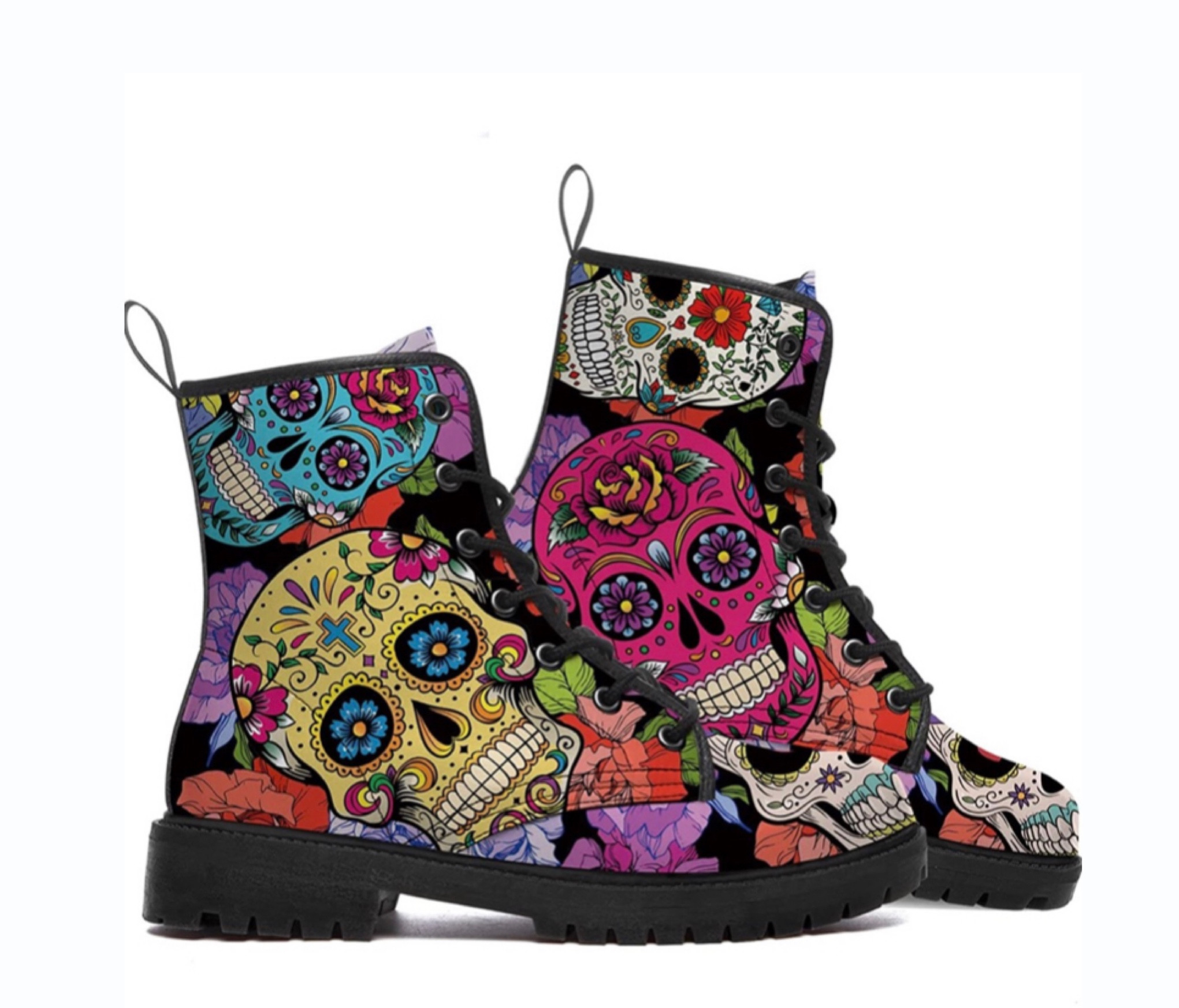 #sugarskulls #sugarskullboots #grafittiboots #multicolorcombatboots #combatboots #skullcombatboots #sugarskulls #colorfulcombatboots #edgy #moto #boots #ankleboots #rugged #chunky

#LTKshoecrush #LTKGiftGuide #LTKFind