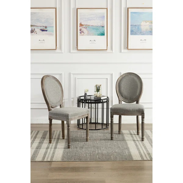 Mablethorpe Upholstered King Louis Back Side Chair (Set of 2) | Wayfair Professional