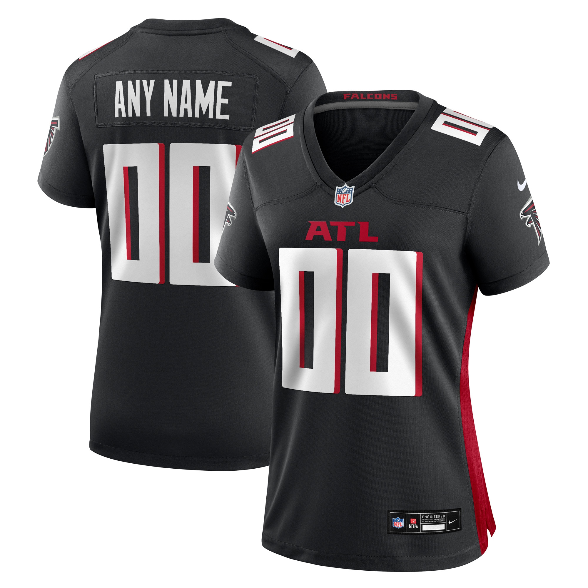 Women's Nike Atlanta Falcons Black Custom Game Jersey | NFL Shop