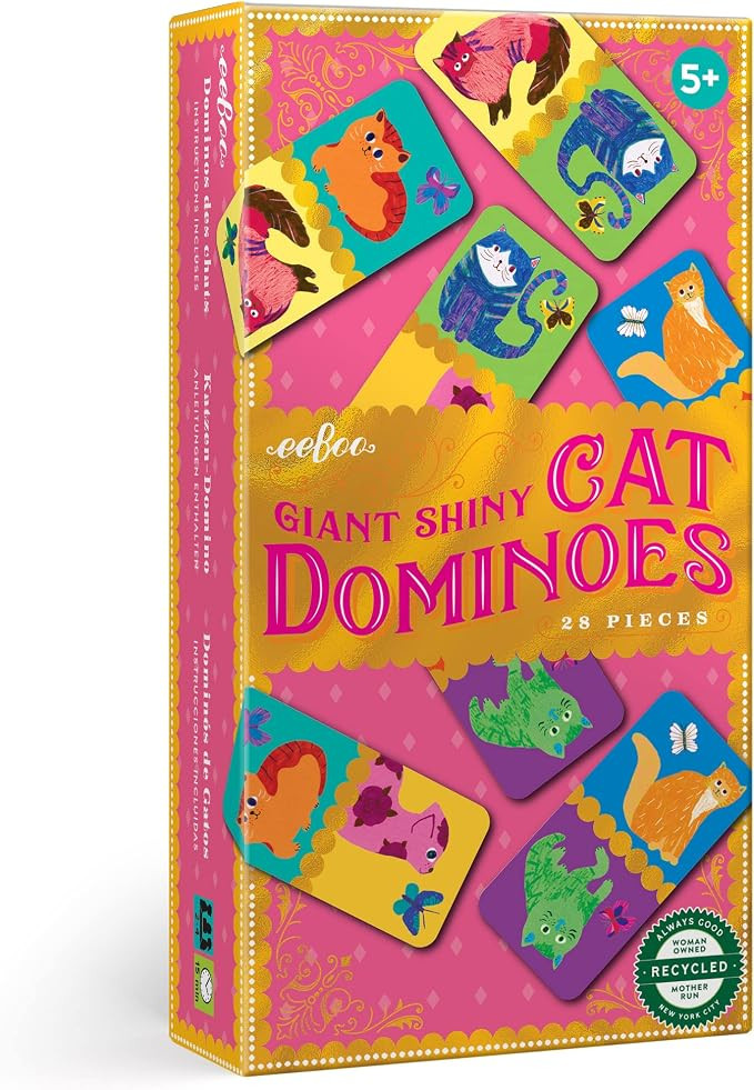 eeBoo Giant Shiny Cat Dominoes, Multi | Amazon (US)