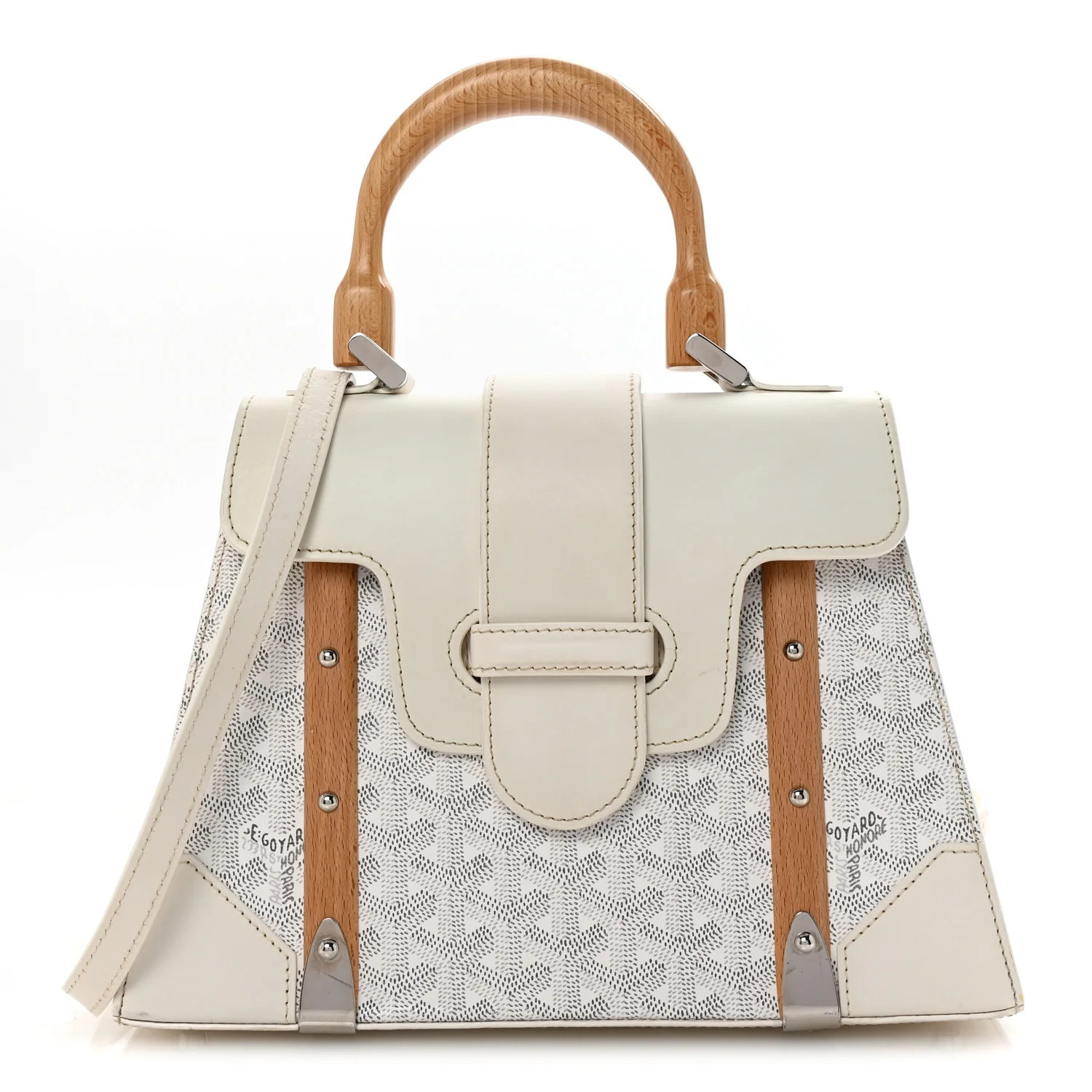 Goyard Goyardine Saigon PM White 1726217 | FASHIONPHILE (US)