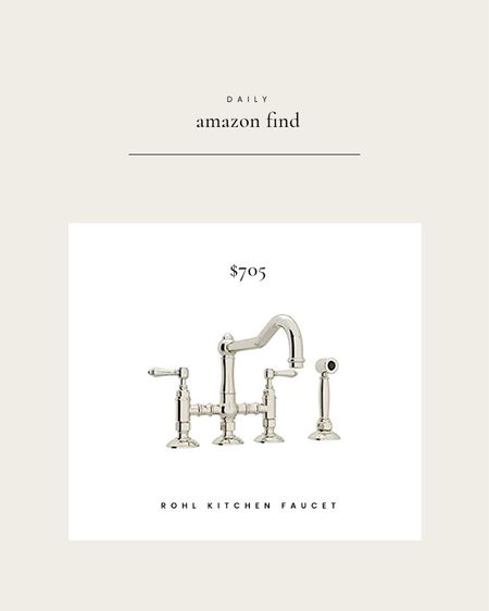 Daily Amazon find: the Rohl faucet I have in my kitchen… 

#LTKhome #LTKFind