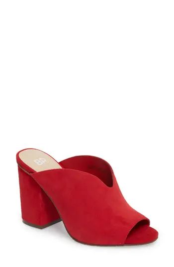 Women's Bp. Tonya Open Toe Mule, Size 9 M - Red | Nordstrom