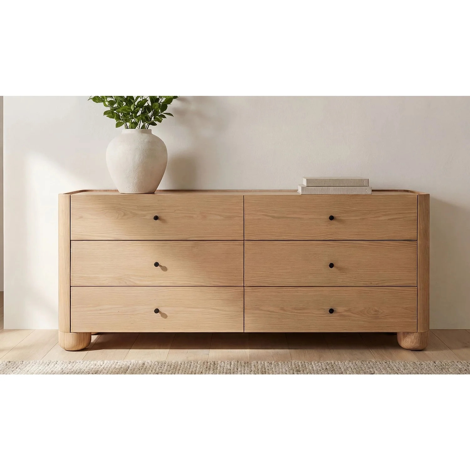 Gabrielle 6 Drawer Dresser Natural | Gorgeous Living