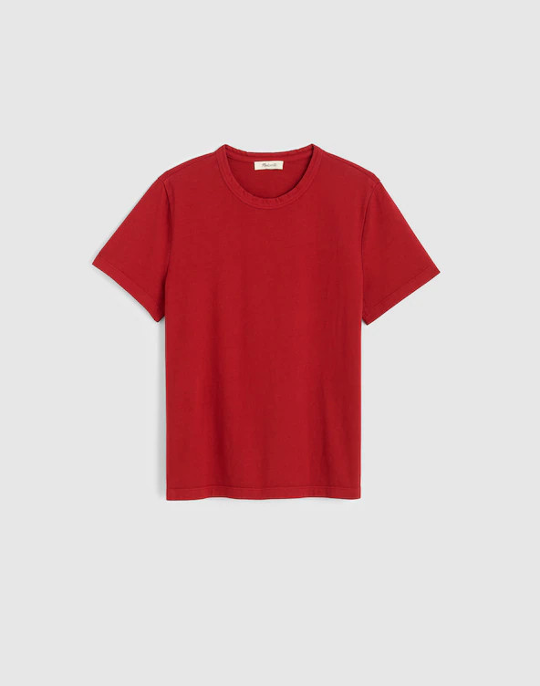The Perfect Crewneck Tee in Allday Jersey | Madewell
