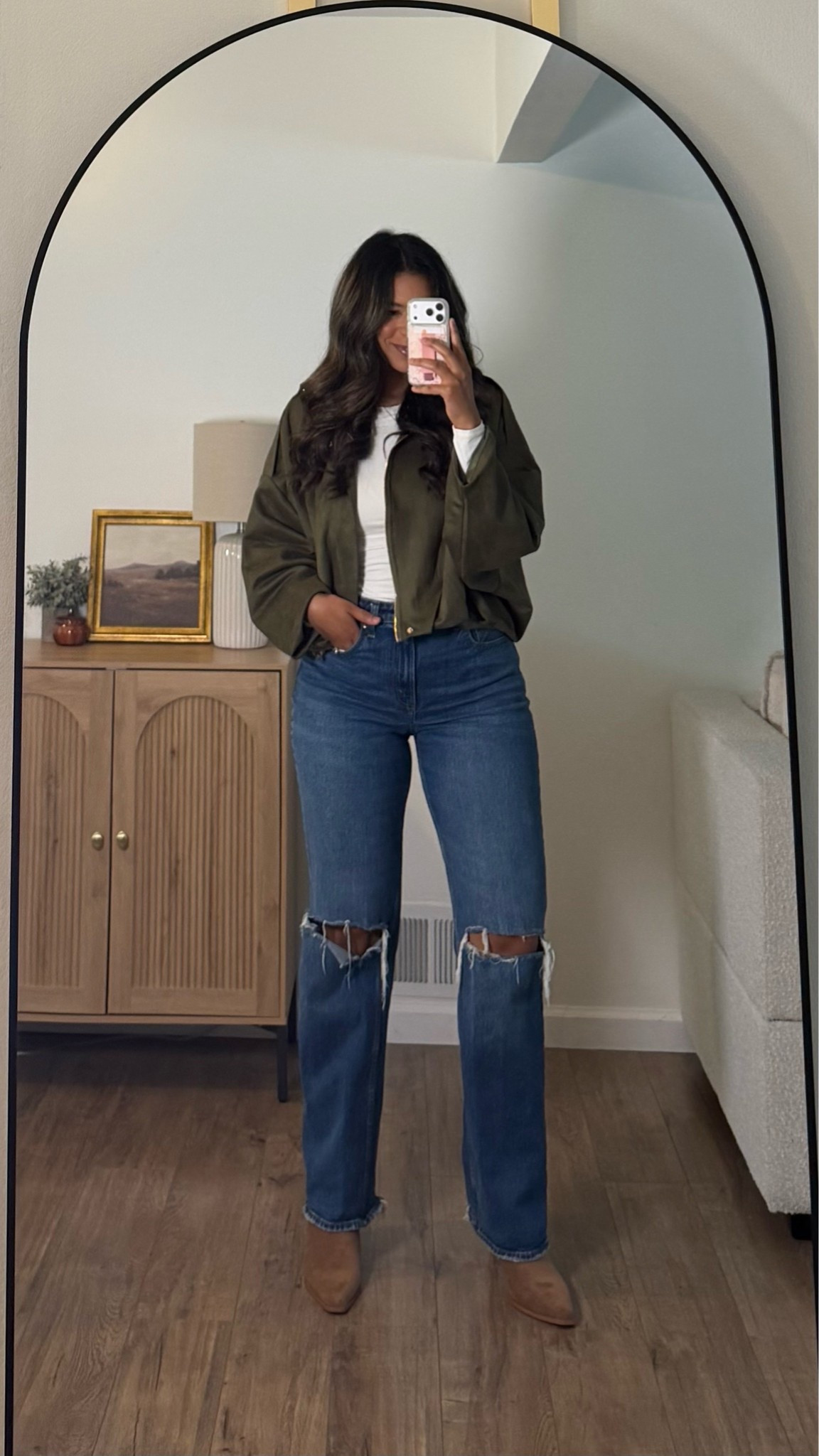 Casual outfit of the day!! Amazon coat! Curvy friendly jeans! The best jeans I’ve ever worn! Boots 30% off! Size medium shirt and coat! Curve love 28/6 long

#LTKootd #LTKmomlife