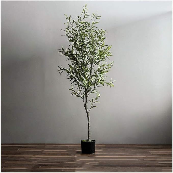 QUD Natural Olive Artificial Silk Trees Artificial Indoor Home Decoration Trees, Fake Tree Potted... | Amazon (US)