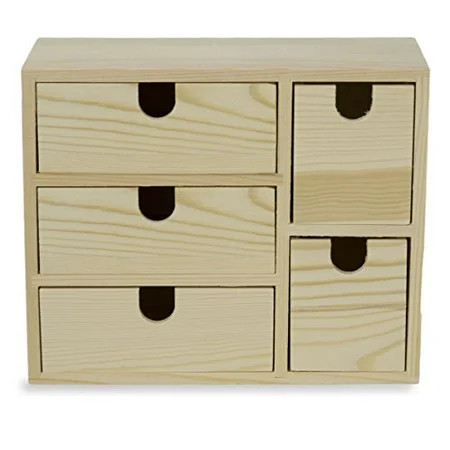 Small Multi Purpose Desktop Organizer Caddy with 5 Drawers Storage Cabinet Sewing Box and DIY Craft  | Walmart (US)