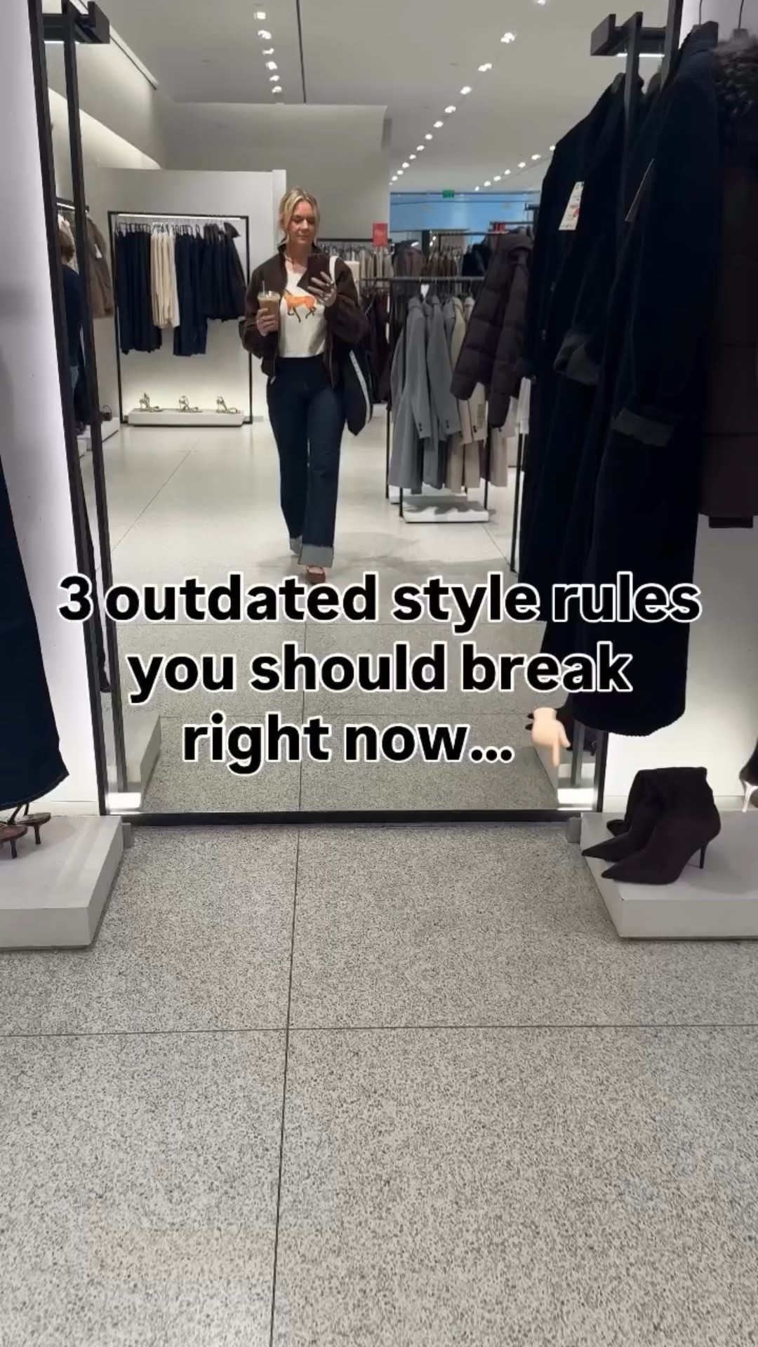 Ready to break free from old-school style rules? 🙌 

Here are 3 you should ditch ASAP: 

1️⃣ Always tuck your top. 
- Sometimes a half-tuck or leaving it loose creates a more modern look! 

2️⃣ Stick to skinny jeans. 
- Wide-leg, straight-leg, and flared styles are trending and so flattering! 

3️⃣ Avoid mixing prints. 
- Stripes and florals? Leopard and plaid? They’re better together! 

Which rule are you breaking first? Need help modernizing your wardrobe? Let’s chat! 💌