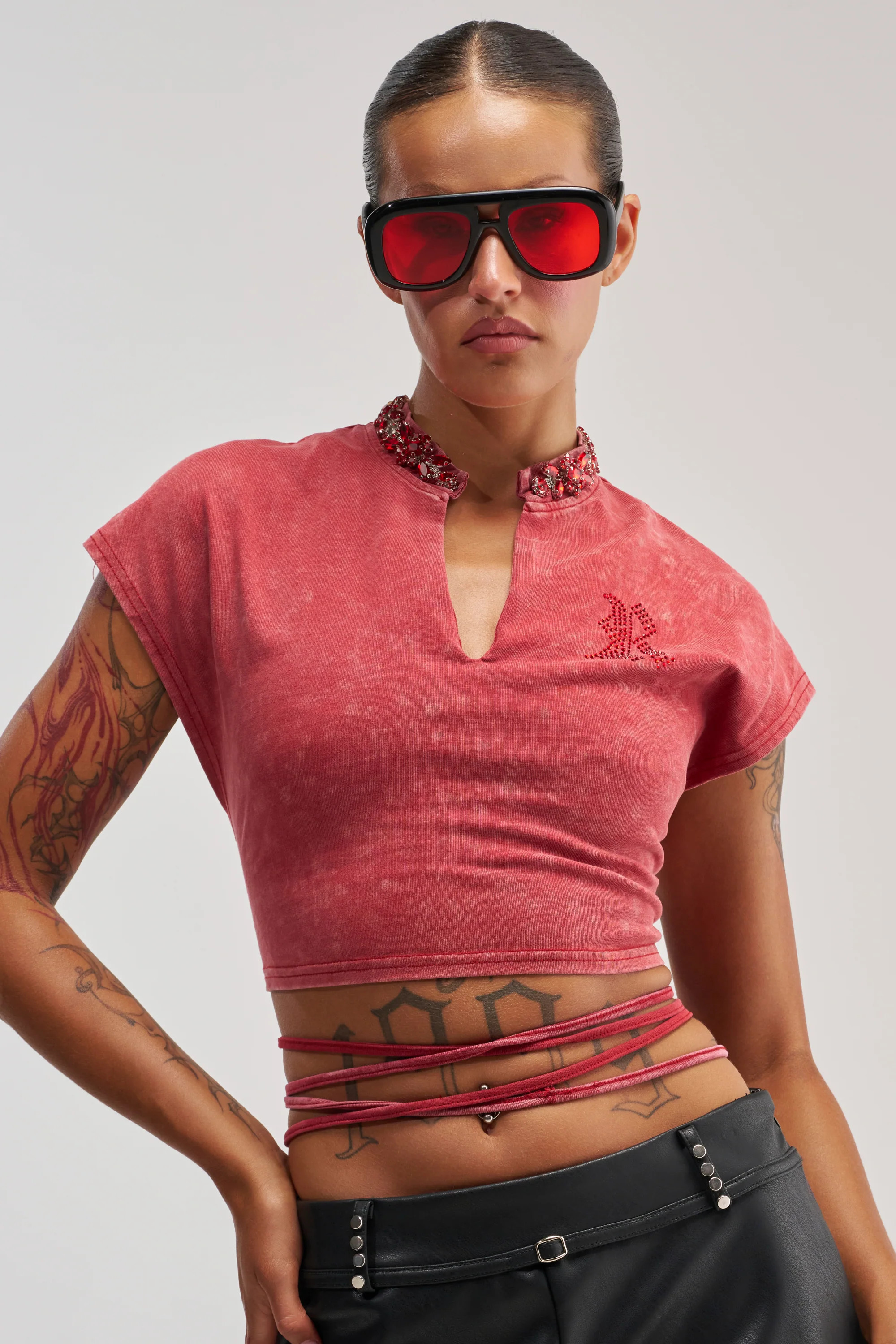 CHERRY ON TOP CROPPED TEE | AKIRA