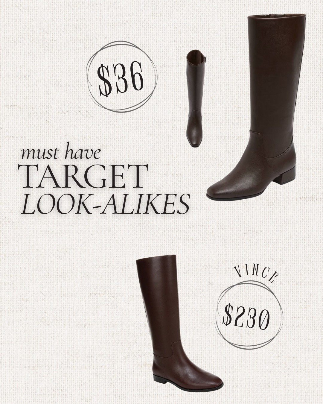 The most beautiful deep brown riding boot! Looks super high end and quality. Perfect for fall, classy and perfect height!!

Riding boots || fall boots || brown boots || tall boots

#LTKFindsUnder50 #LTKShoeCrush #LTKSeasonal