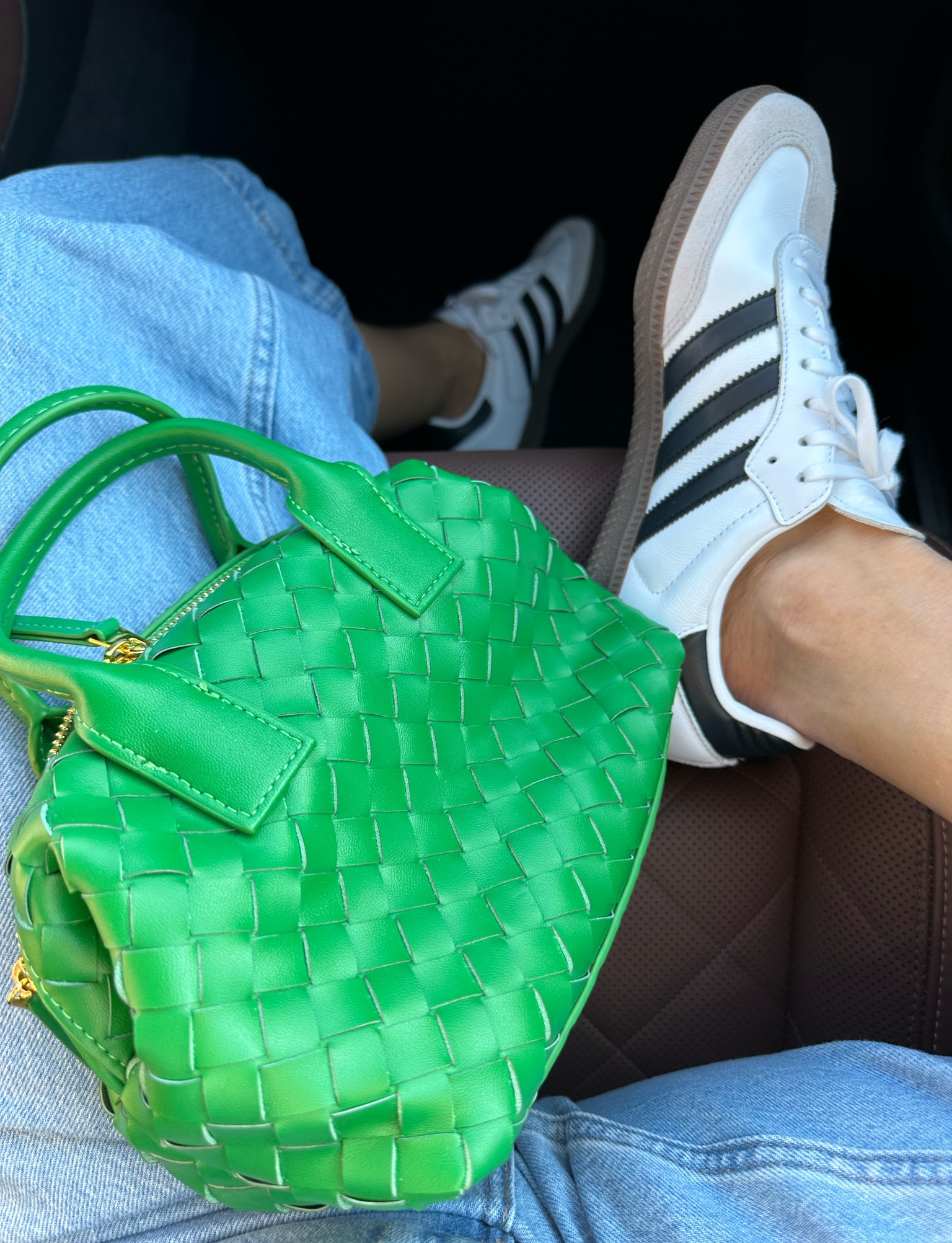 🍀🔫✅💚🌴☘️ On Sundays we wear jumpsuits & sneakers…I love a good Church casual fit & specially after being extra sore!! Snag these cute purse & jumpsuit I found for $20.00 dollars at Macys!!!  

#LTKSaleAlert #LTKFindsUnder50 #LTKStyleTip