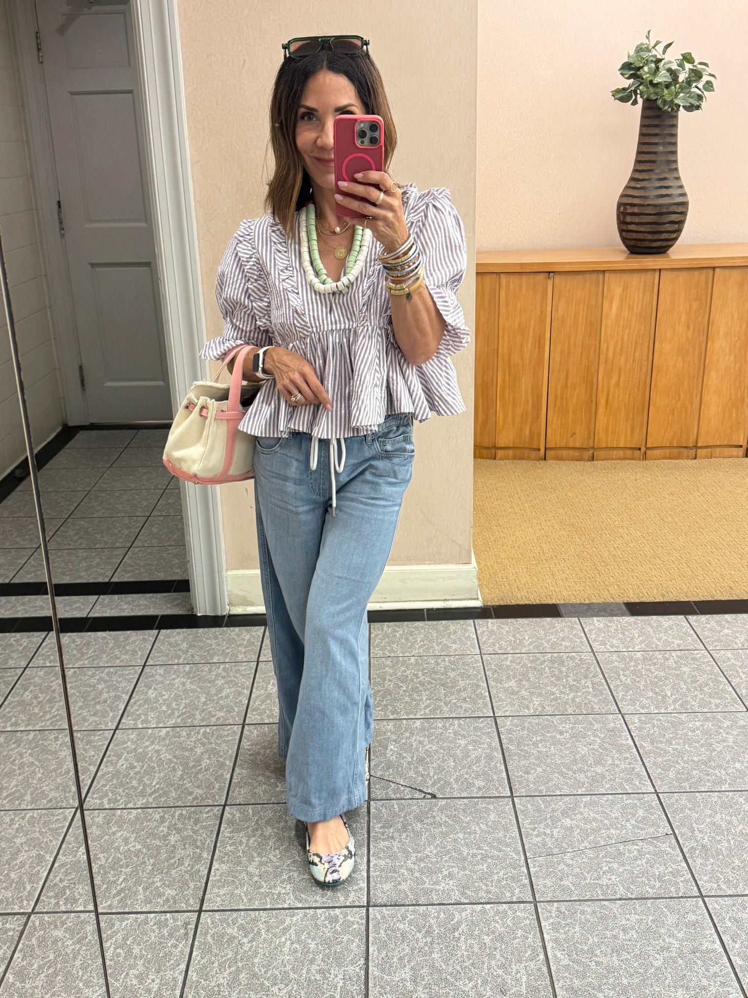 spring outfits 2026

Size small in top
Size XS in Jean 
Shoes went up up half size 

#LTKPetite #LTKOver40 #LTKmomlife