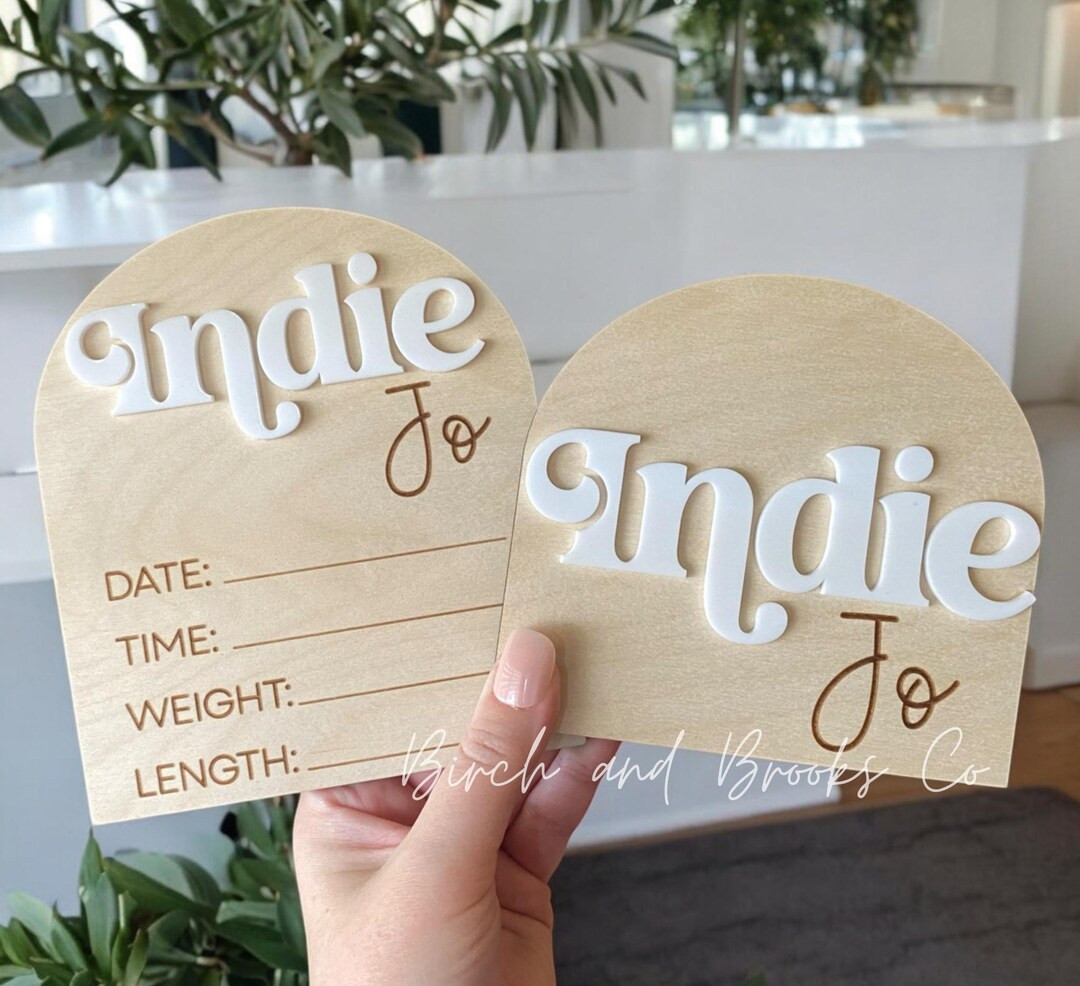 Baby Name Sign Birth Stats, Baby Name Announcement, Birth Stats Sign, Milestone Marker Sign, Newb... | Etsy (US)