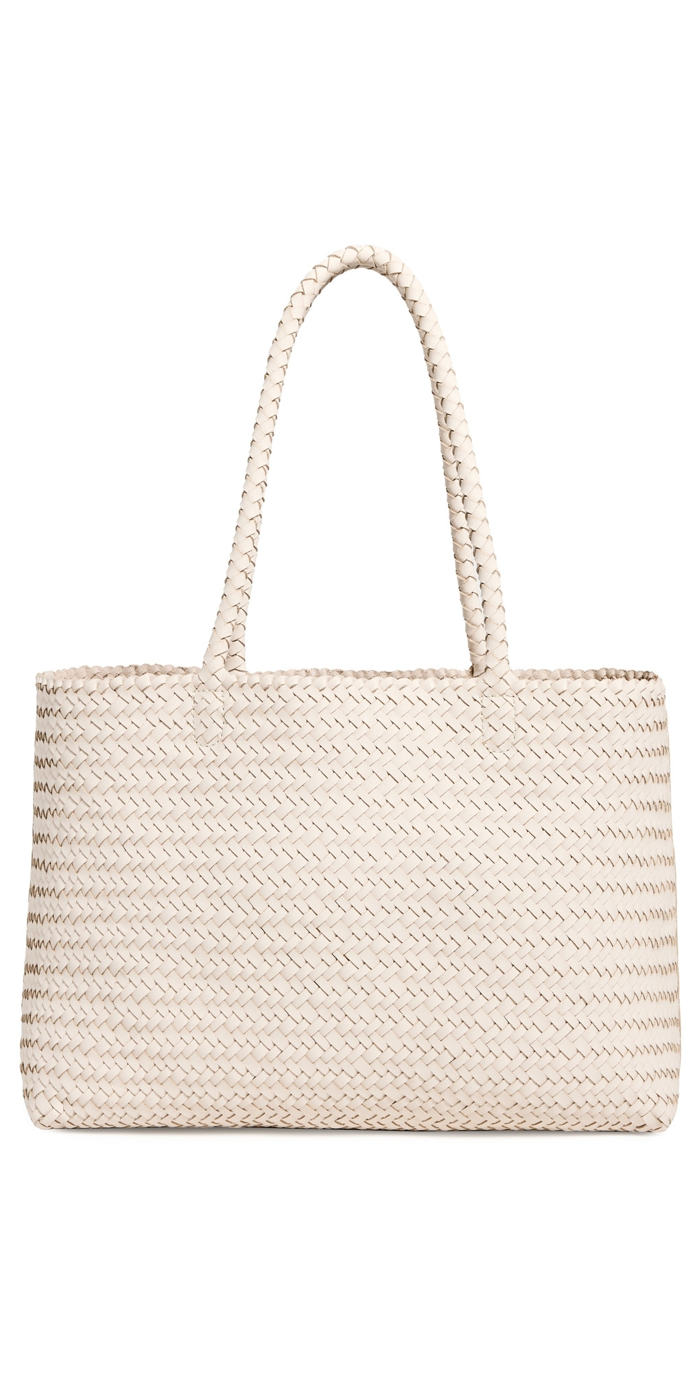 Madewell The Handwoven Leather Tote Alabaster One Size | Shopbop