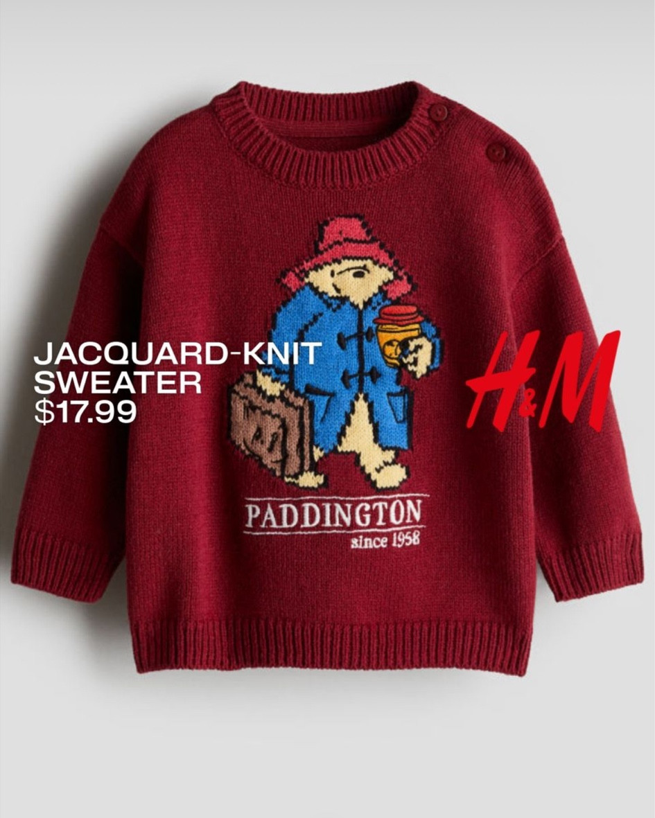 How cute is this JACQUARD-KNIT SWEATER featuring Paddington? 

#LTKKids