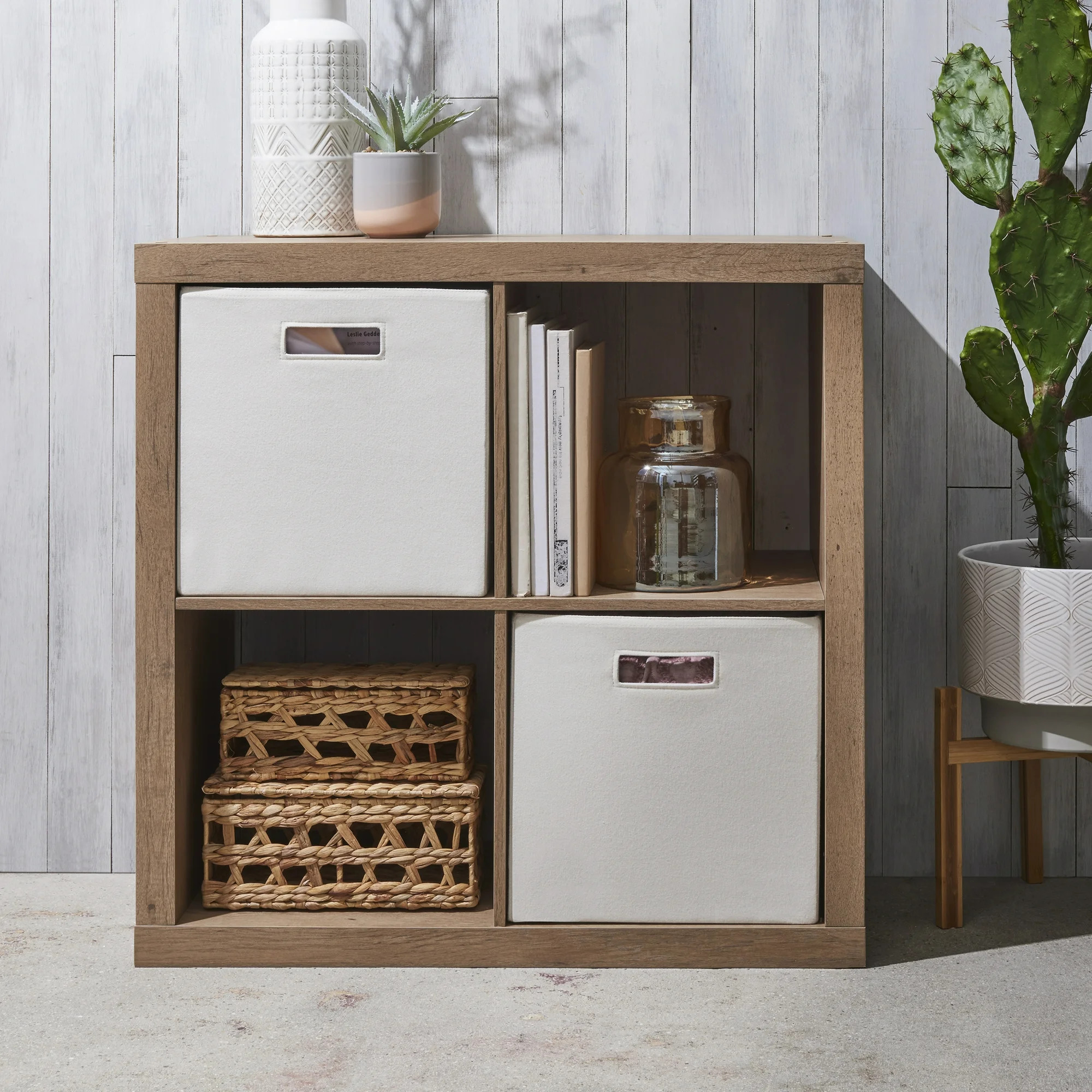 Better Homes & Gardens 4-Cube Square Storage Organizer, Multiple Finishes | Walmart (US)