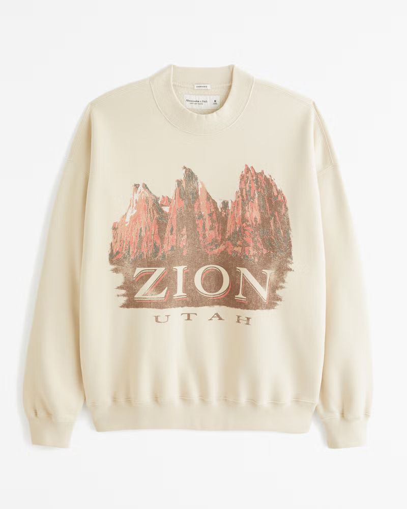 Zion Graphic Crew Sweatshirt | Abercrombie & Fitch (US)