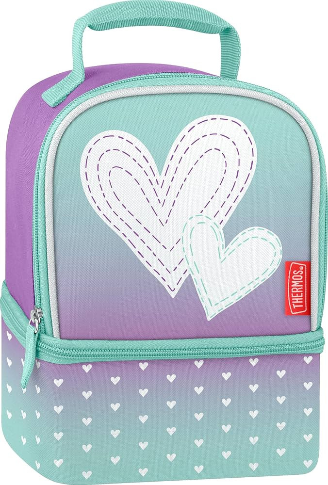 THERMOS Non- Licensed Dual Lunch Kit, Purple Hearts | Amazon (US)