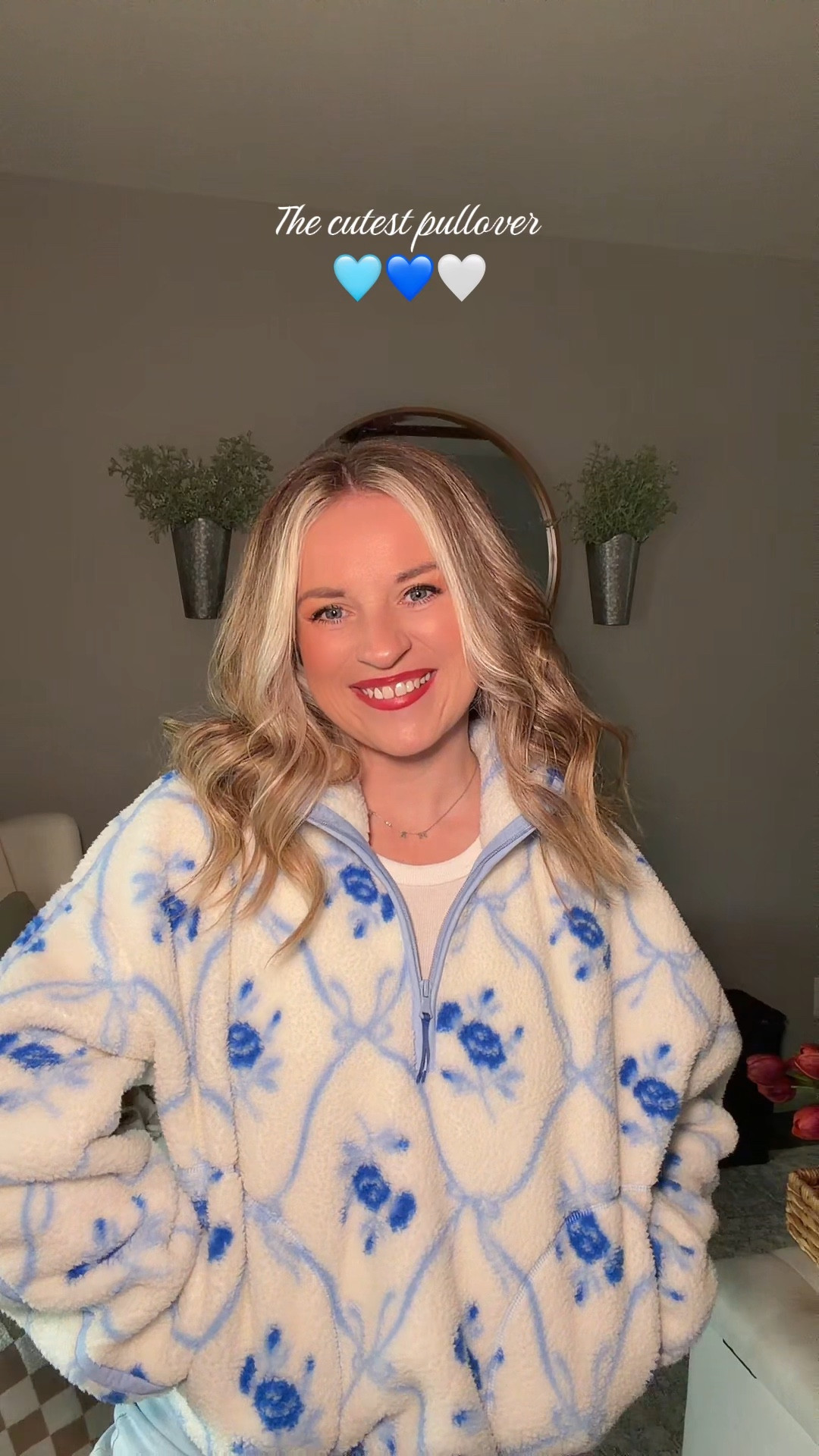 The cutest pullover from Old Navy! 💙🩵🤍 

#LTKootd