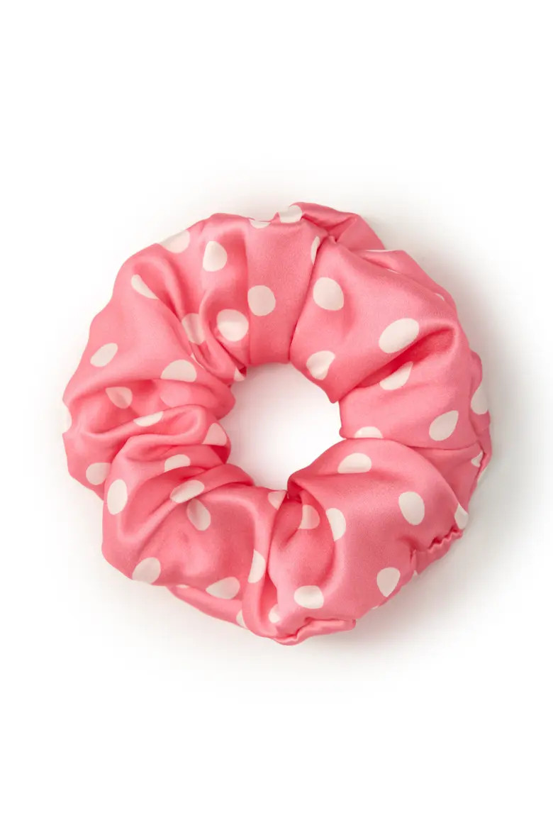 Polka Dot Silk Scrunchie (Women) | Nordstrom | Nordstrom