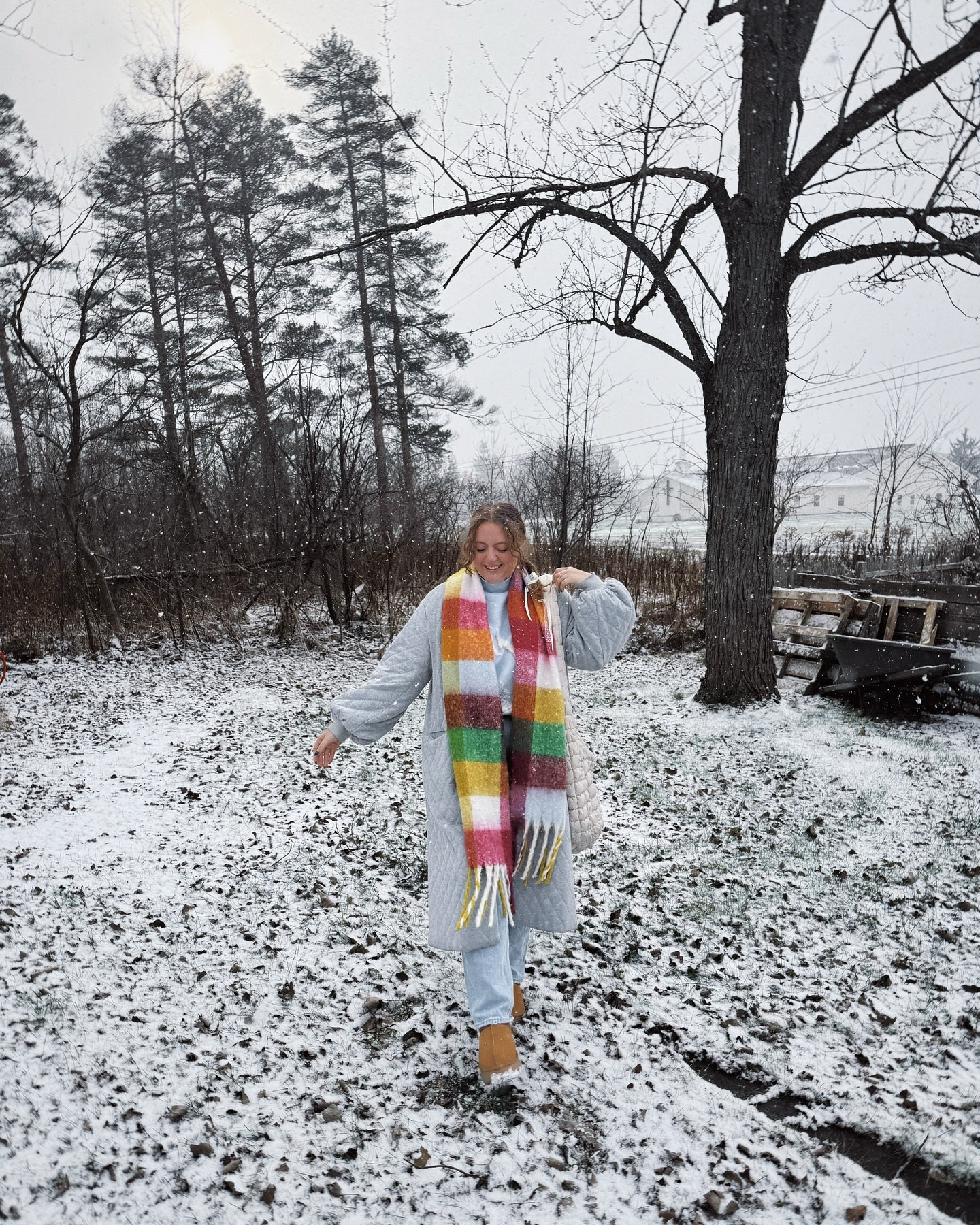 there’s snow place like home ❄️☃️

my first snowfall of the season - and it’s the perfect way to put me right into the holiday spirit 🤍

Size up half size in the slippers! 

#LTKHoliday #LTKMidsize #LTKSeasonal