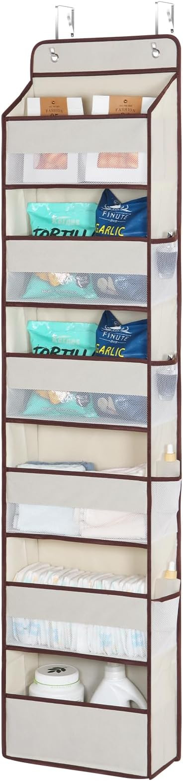 Univivi 6 Tier Over The Door Organizer With 8 Mesh Side Pockets, Bathroom Organizers and Storage ... | Amazon (US)
