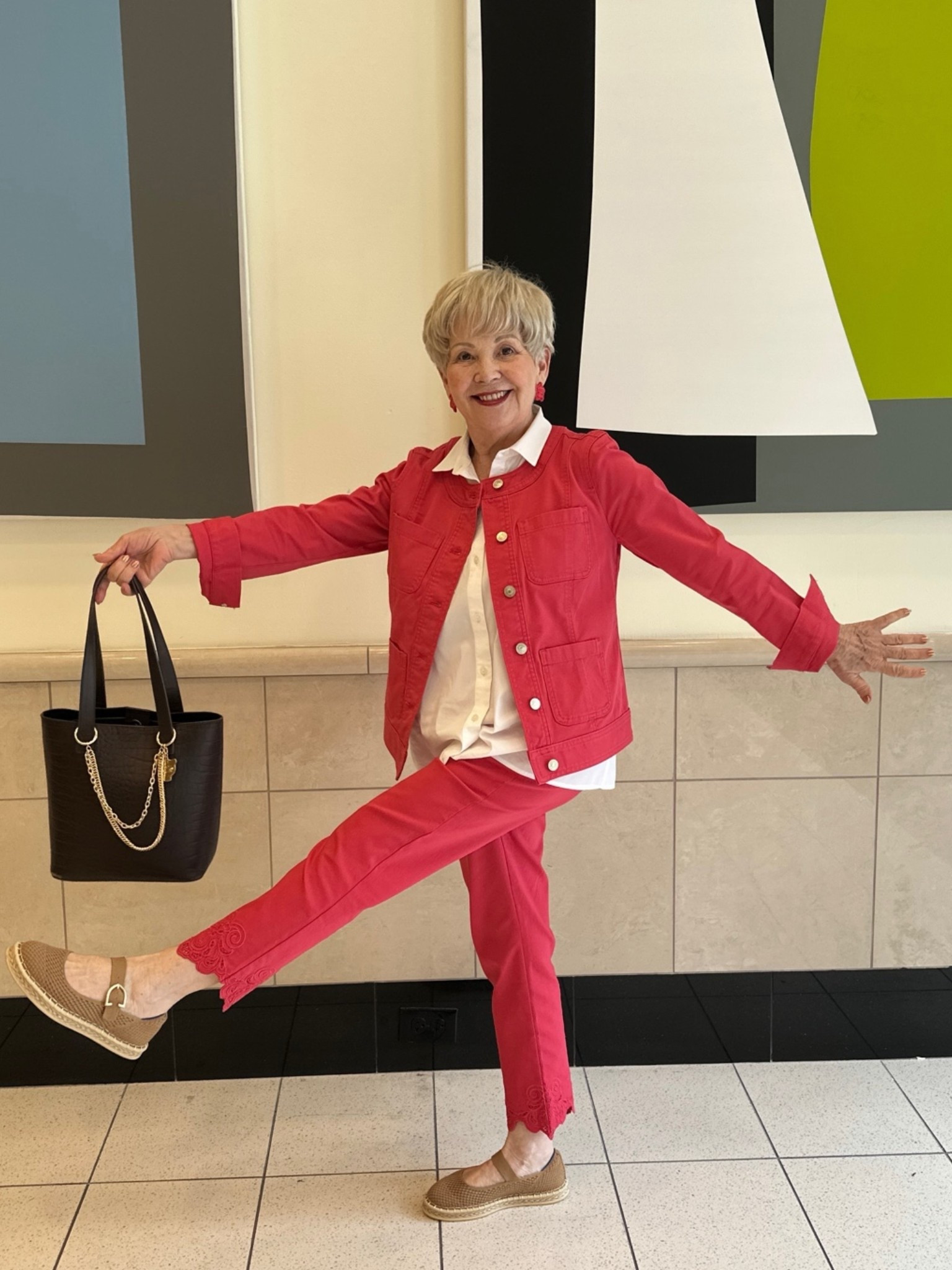 Mimi girls shopping day wearing all Chicos & her Rothys.

#LTKMothersDay #LTKdayinmylife #LTKgrwm