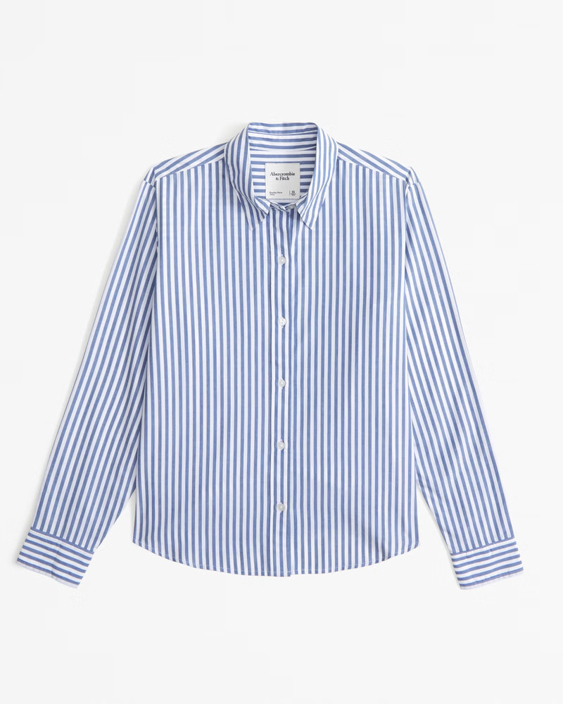 Relaxed Poplin Shirt | Abercrombie & Fitch (US)