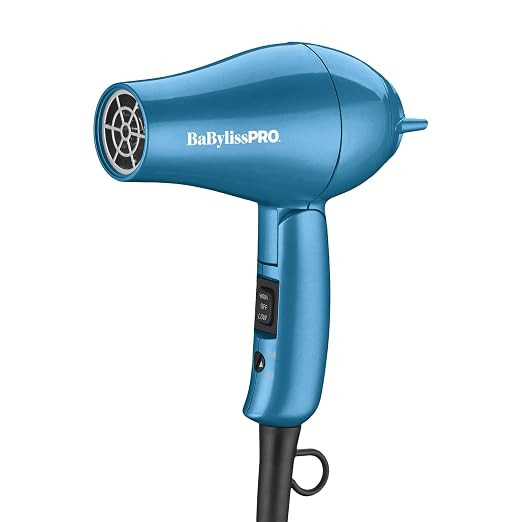 BaBylissPRO Nano Titanium Travel Hair Dryer, 1000 Watt Professional Blow Dryer with Concentrator ... | Amazon (US)