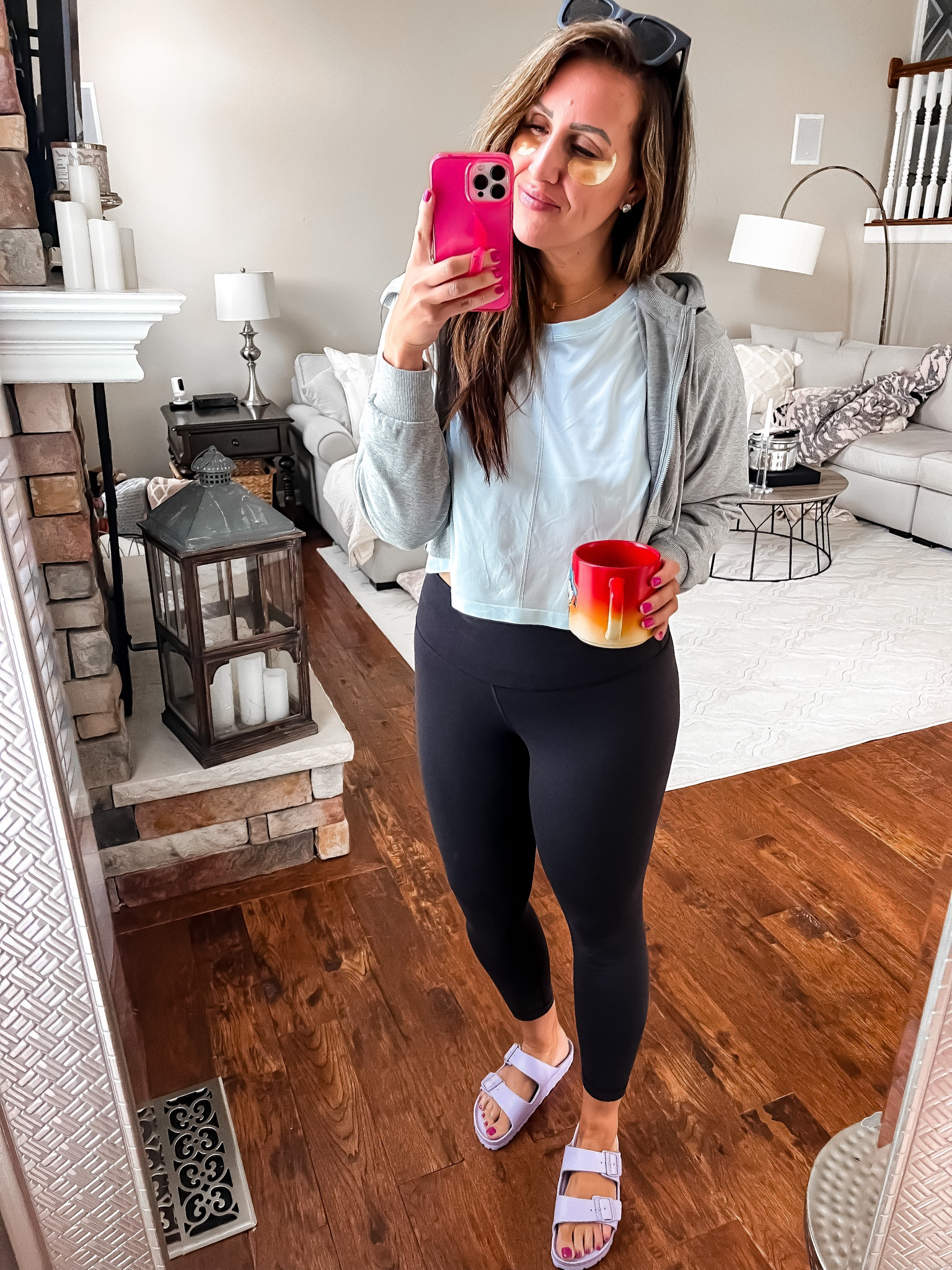 School dropoff outfit 
Target sweatshirt 
Target tee
Lululemon leggings 
Birkenstocks 

#LTKshoecrush #LTKcurves #LTKunder50