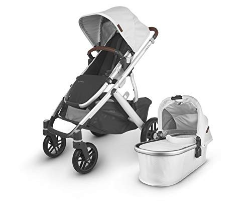 UPPAbaby VISTA V2 Stroller - BRYCE (white marl/silver/chestnut leather) | Amazon (US)