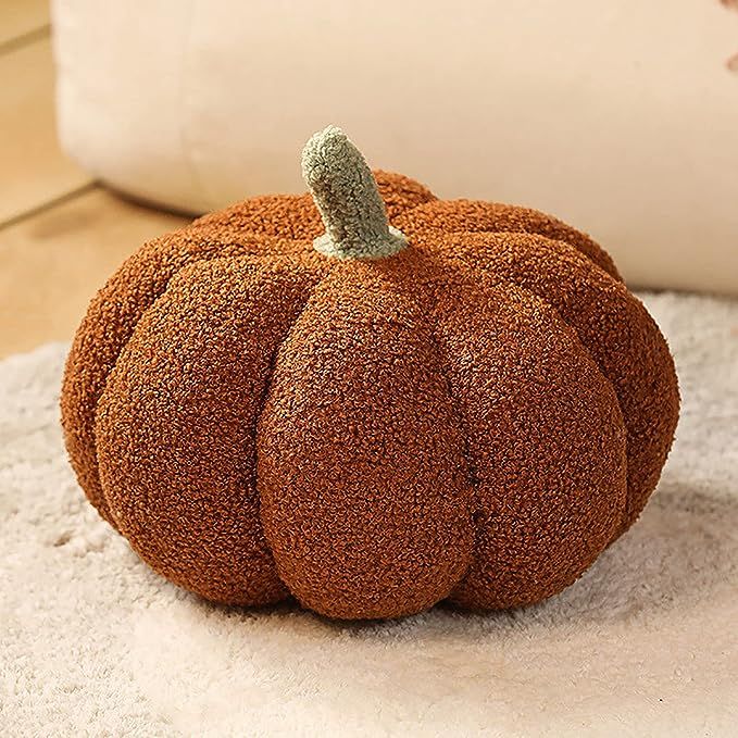 Halloween Pumpkin Pillow Decor, Pumpkin Plush Pillow Fleece Stuffed Pumpkins Decoration Halloween... | Amazon (US)