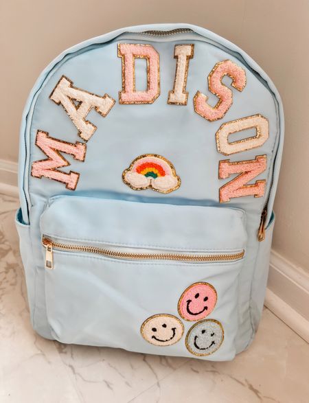 Back to school backpack!! Custom chenille patch letters!! #backtoschool #backpack #bookbag #chenille #letterpatches #smileyfaces #rainbows

#LTKkids #LTKunder100 #LTKhome