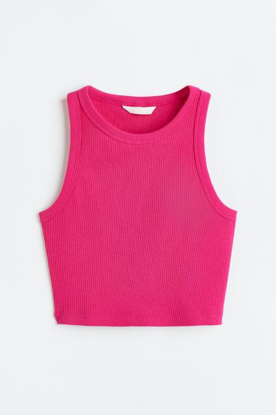 Cropped Tanktop - Weiß - Ladies | H&M AT | H&M (DE, AT, CH, NL, FI)