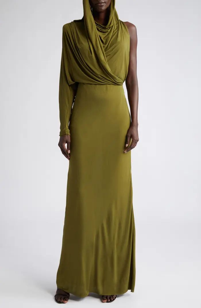 Single Long Sleeve Crepe Jersey Maxi Dress | Nordstrom