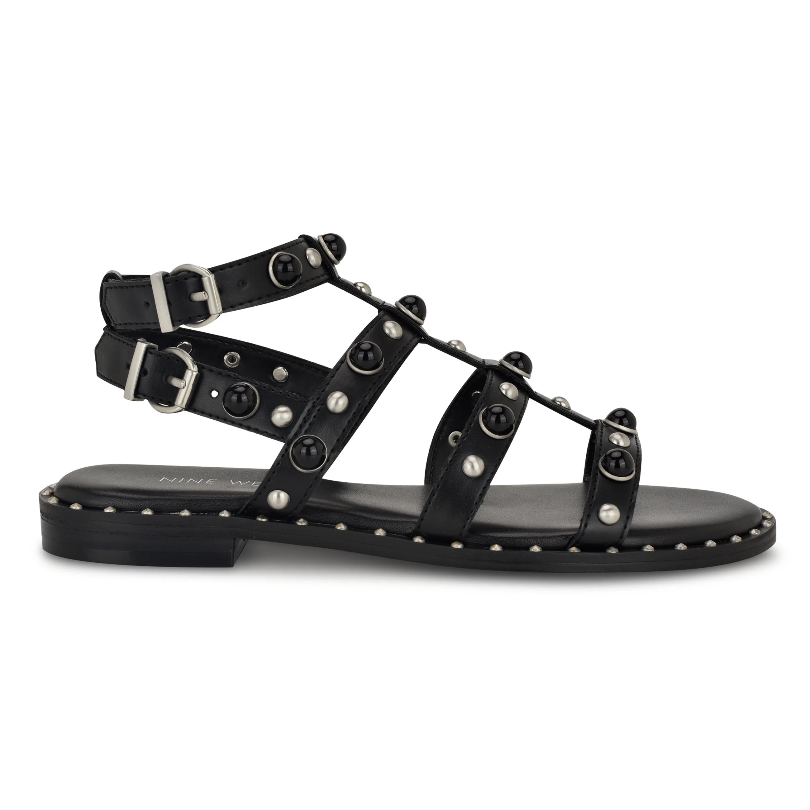 Mindela Studded Gladiator Sandals | Nine West (US)