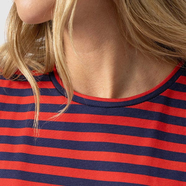Rowan Tee - Red/Navy Stripe | Saint + Sofia