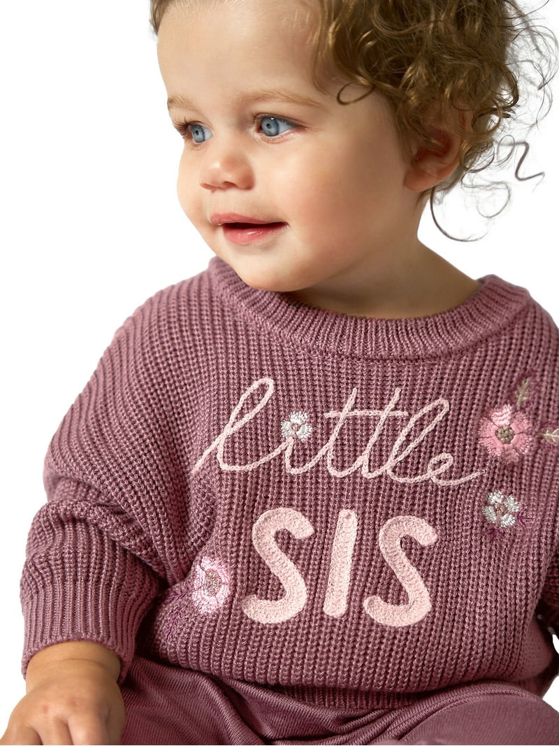 Modern Moments By Gerber Gender Neutral Sibling Matching Sweater, Sizes 0/3 Months - 24 Months | Walmart (US)