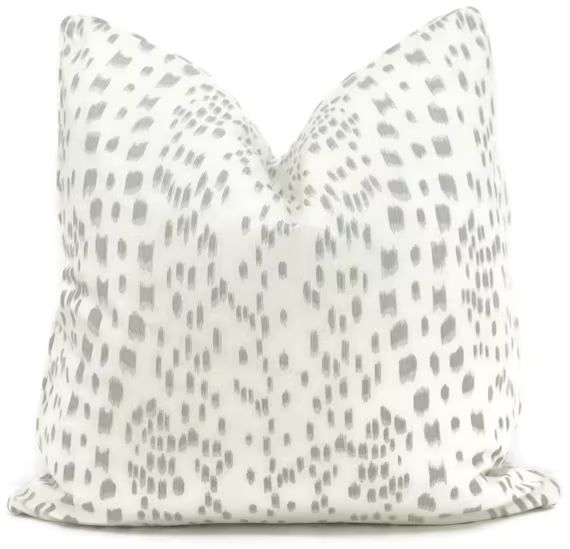 Brunschwig Fils Les Touches Gray Decorative Pillow Cover  18x18, 20x20, 22x22, Eurosham or lumbar... | Etsy (US)