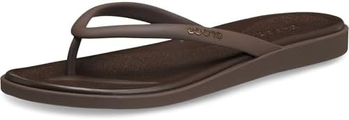 Crocs Women's Miami Round Toe Flip Flops | Flexible Straps | 360 Degree Comfort | Croslite Foam F... | Amazon (US)